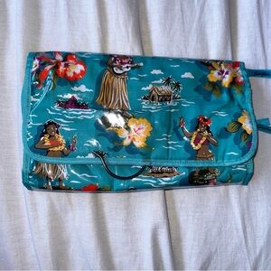 Nick & Nora Hawaiian Print Cosmetic Bag - Teal